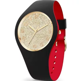Ice Watch Loulou Black Gold Glitter Damenuhr 34mm 022325