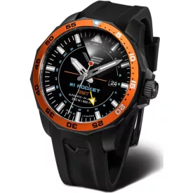 Vostok Europe N1 Rocket GMT Herrenuhr NH34A-225C714-SBLK