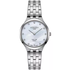 Roamer Slim Line Diamond Damenuhr 512847 41 89 20