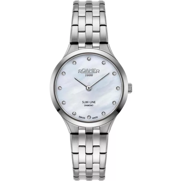 Roamer Slim Line Diamond Damenuhr 512847 41 89 20