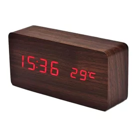 LED-Tischwecker 6837-5 – Braun