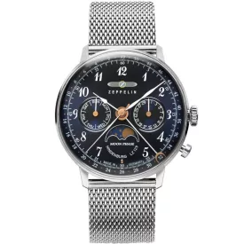 Zeppelin LZ129 Hindenburg Moon Phase Damenuhr 7037M-3