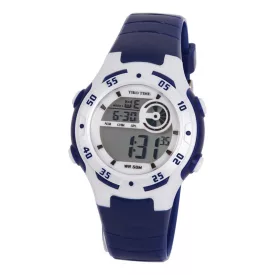 Tiko Time digitale Damenuhr 7455-1 – blau und weiß