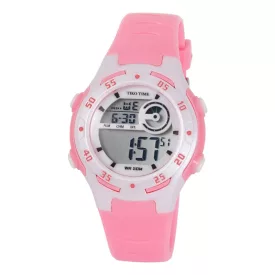 Tiko Time digitale Damenuhr 7455-3 – rosa und weiß