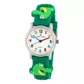 Tiko Time Kinderuhr mit 3D-Armband in grün 7466-2