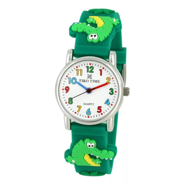 Tiko Time Kinderuhr mit 3D-Armband in grün 7466-2