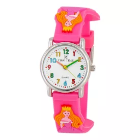 Tiko Time Kinderuhr mit Mädchen-Motiv 7467-4