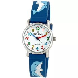 Tiko Time Kinderuhr mit Delfin-Motiv 7467-5