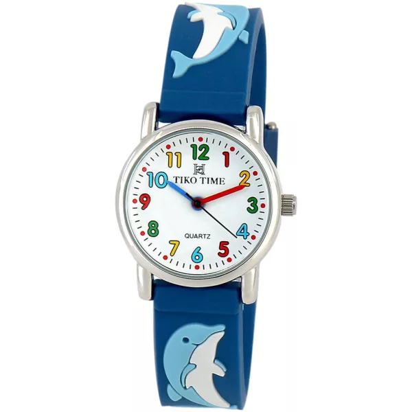 Tiko Time Kinderuhr mit Delfin-Motiv 7467-5