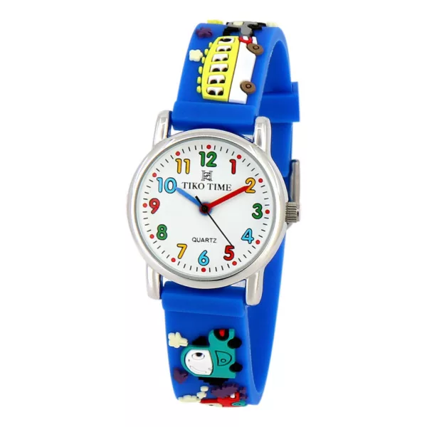 Tiko Time Kinderuhr mit 3D-Armband in blau 7467-9