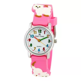 Tiko Time Kinderuhr mit Katzen-Motiv 7468-5