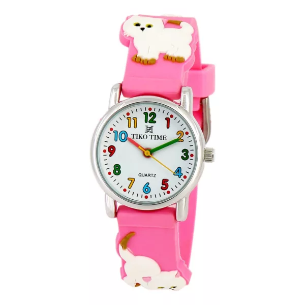 Tiko Time Kinderuhr mit Katzen-Motiv 7468-5