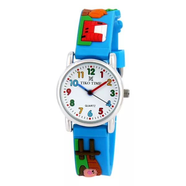 Tiko Time Kinderuhr mit 3D-Armband in blau 7468-6