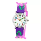 Tiko Time Kinderuhr mit 3D-Armband in lila 7469-1