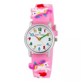 Tiko Time Kinderuhr mit Pferde-Motiv 7469-8