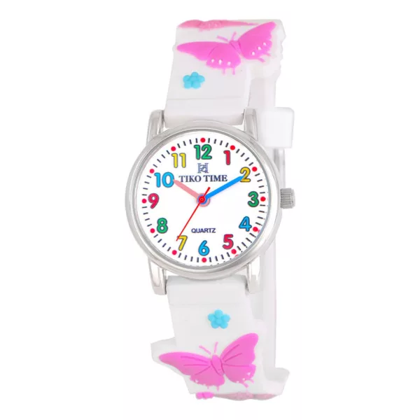 Tiko Time Kinderuhr mit Schmetterlings-Motiv 7469-9