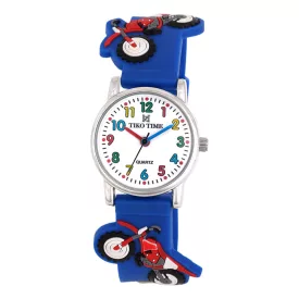 Tiko Time Kinderuhr mit Motocross-Motiv 7471-2