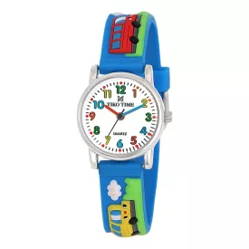 Tiko Time Kinderuhr mit Bus-Motiv 7471-9