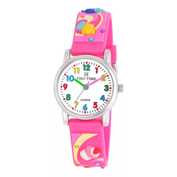 Tiko Time Kinderuhr mit Cupcake-Motiv 7472-3