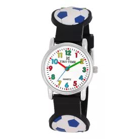 Tiko Time Kinderuhr mit Fußball-Motiv 7473-3