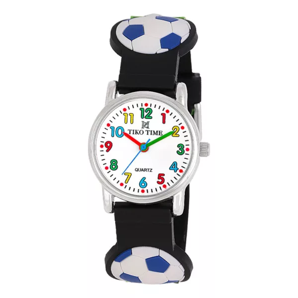 Tiko Time Kinderuhr mit Fußball-Motiv 7473-3