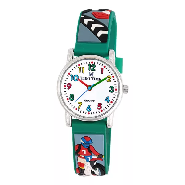 Tiko Time Kinderuhr mit Motocross-Motiv 7473-4