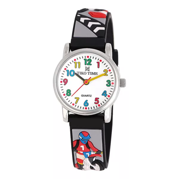 Tiko Time Kinderuhr mit Motocross-Motiv 7473-7