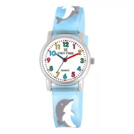 Tiko Time Kinderuhr mit Delfin-Motiv 7473-9