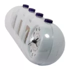Tiko Time Klappzahl-Tischuhr mit Wecker 7604-1 – Gold