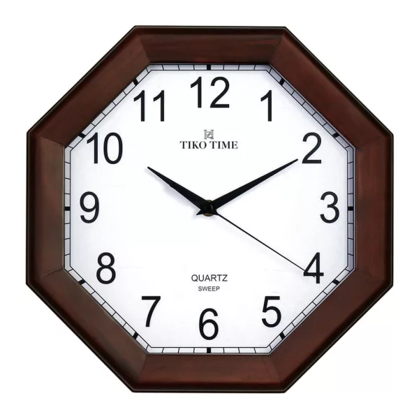 Tiko Time Holz-Wanduhr 7647-2 – Nussbaum