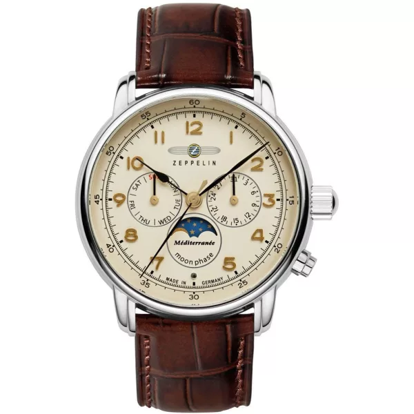 Zeppelin Méditerranée 1921 Moon Phase Herrenuhr 9636-5