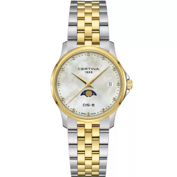 Certina DS-8 Moonphase Damenuhr C045.223.22.111.00