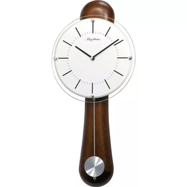 Rhythm Pendelwanduhr aus Holz CMP525NR06