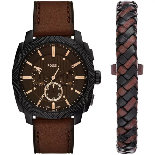 Fossil Machine Herrenuhr Satz FS6102SET