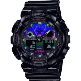 Casio G-Shock Virtual Rainbow Herrenuhr GA-100RGB-1AER