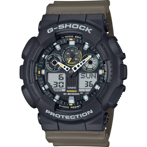Casio G-Shock Two Tone Utility Colours Herrenuhr GA-100TU-1A3ER