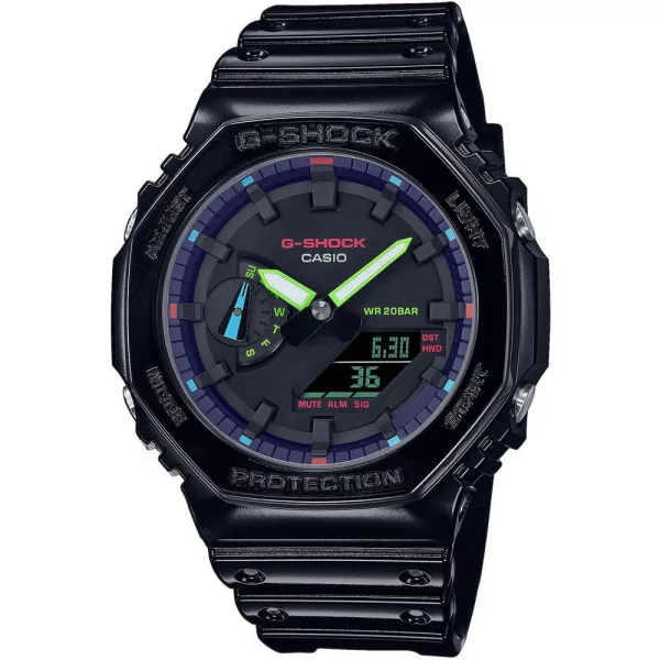 Casio G-Shock Virtual Rainbow Herrenuhr GA-2100RGB-1AER