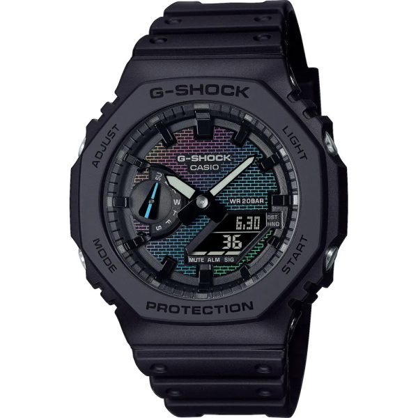 Casio G-Shock Rainbow Brick Wall Herrenuhr GA-2100RW-1AER