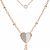 Fossil Flutter Hearts weiblich Halskette JF03648791