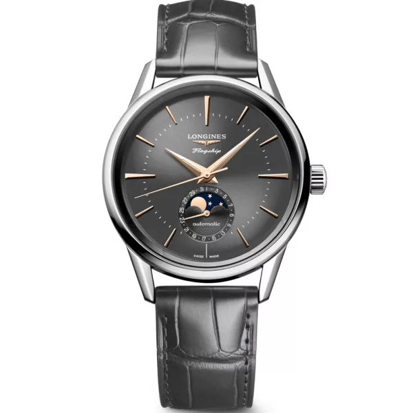 Longines Flagship Heritage Moonphase Herrenuhr L4.815.4.52.2