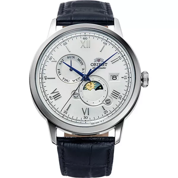 Orient Bambino Sun & Moon Herrenuhr RA-AK0802S30B