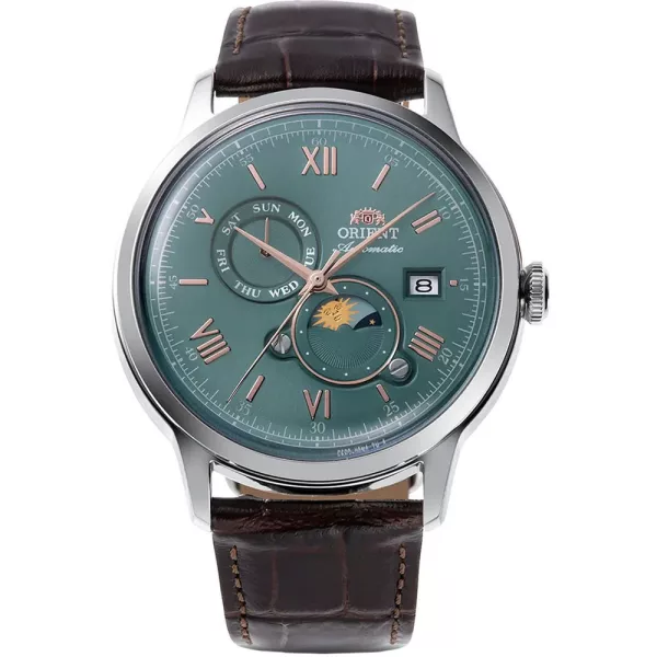 Orient Bambino Sun & Moon Herrenuhr RA-AK0805E30B