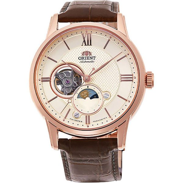 Orient Sun and Moon Open Heart Herrenuhr RA-AS0009S10B