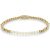 Rebel & Rose Pearl Gem meets Yellowgold weiblich Armband XS RR-40127-G-XS