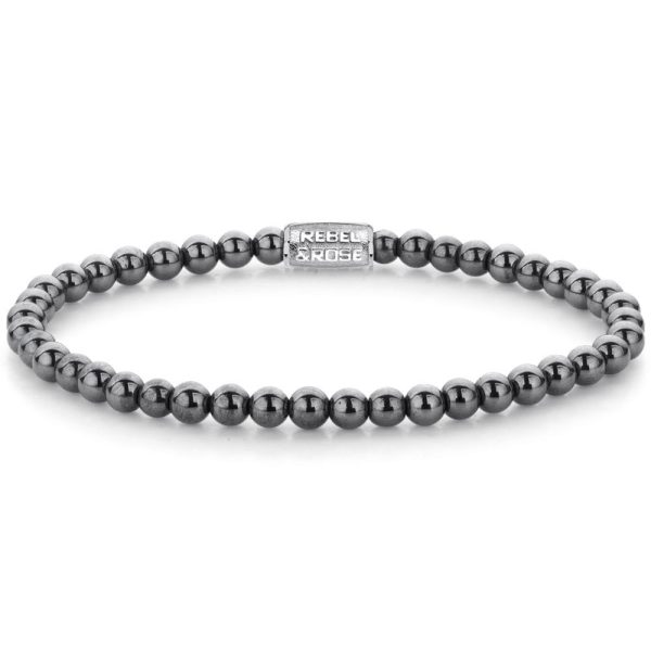 Rebel & Rose Grey Silver Shine weiblich Armband XS RR-40131-S-XS