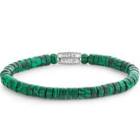   Rebel & Rose Slices - Malachite Green unisex Armband L RR-60093-S-L