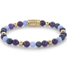   Rebel & Rose Are Violets Blue weiblich Armband S RR-60109-G-S