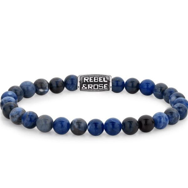Rebel & Rose Midnight Blue Vintage Mann Armband M RR-60116-V-M