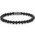Rebel & Rose Black Velvet Vintage Mann Armband M RR-60121-V-M