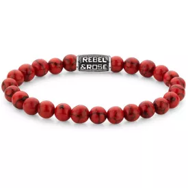 Rebel & Rose Red Delight Vintage Mann Armband M RR-80099-V-M